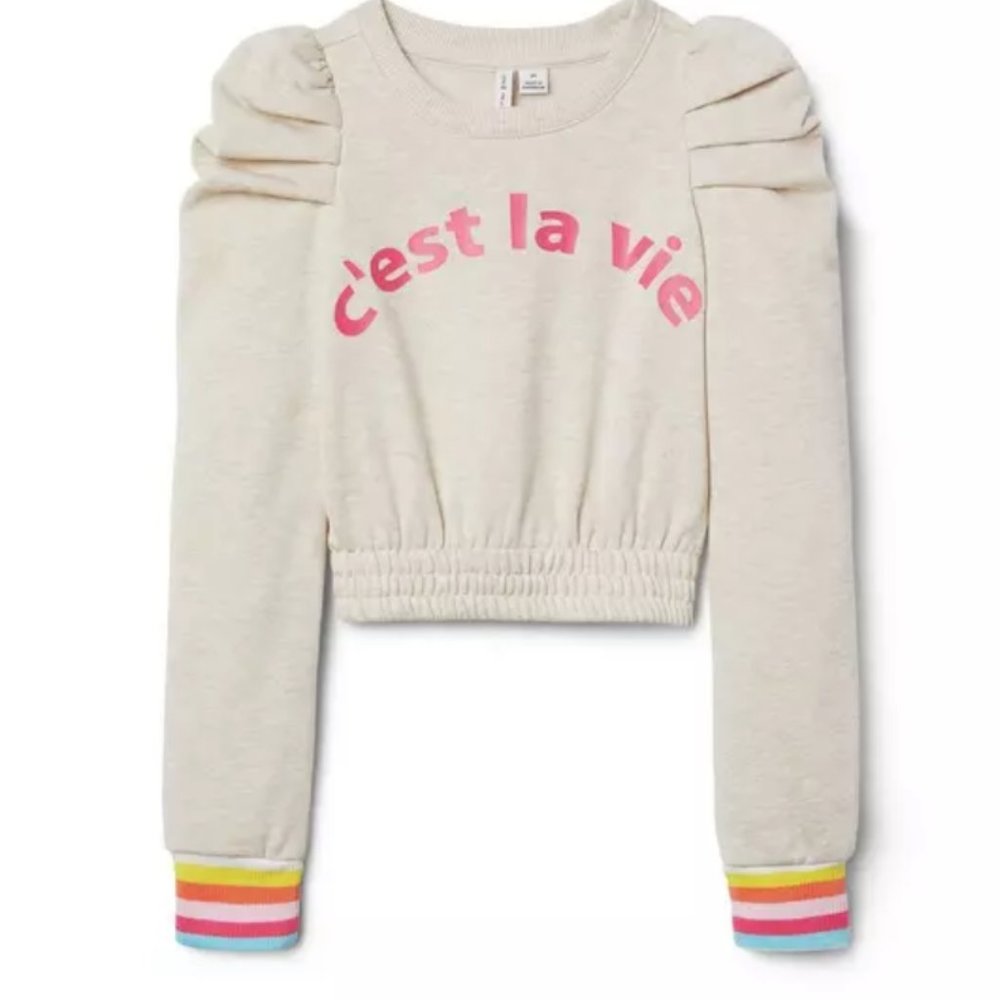 Janie and Jack C’est La Vie Sweatshirt